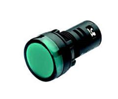 E2S22D230VG E2S  Pilot Light E2S22D 230vAC GREEN LED IP65 iØ22,5mm Panel Mount